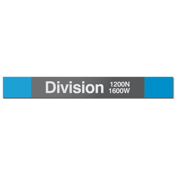 Division Station Sign - CTAGifts.com