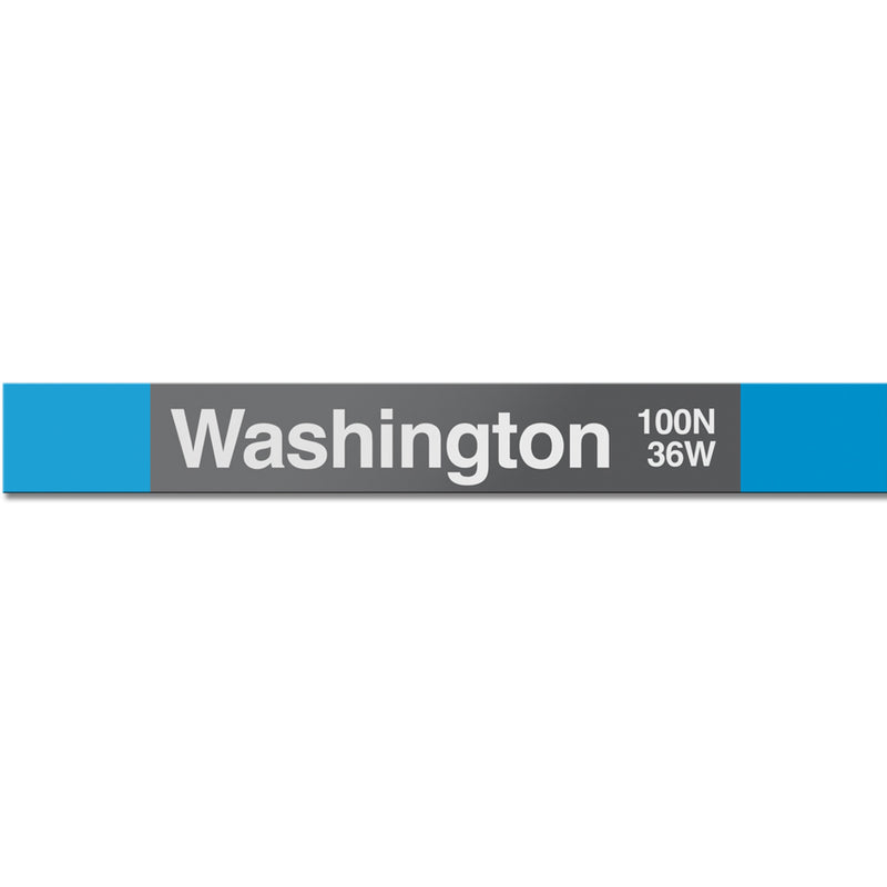 Washington (Blue) Station Sign - CTAGifts.com