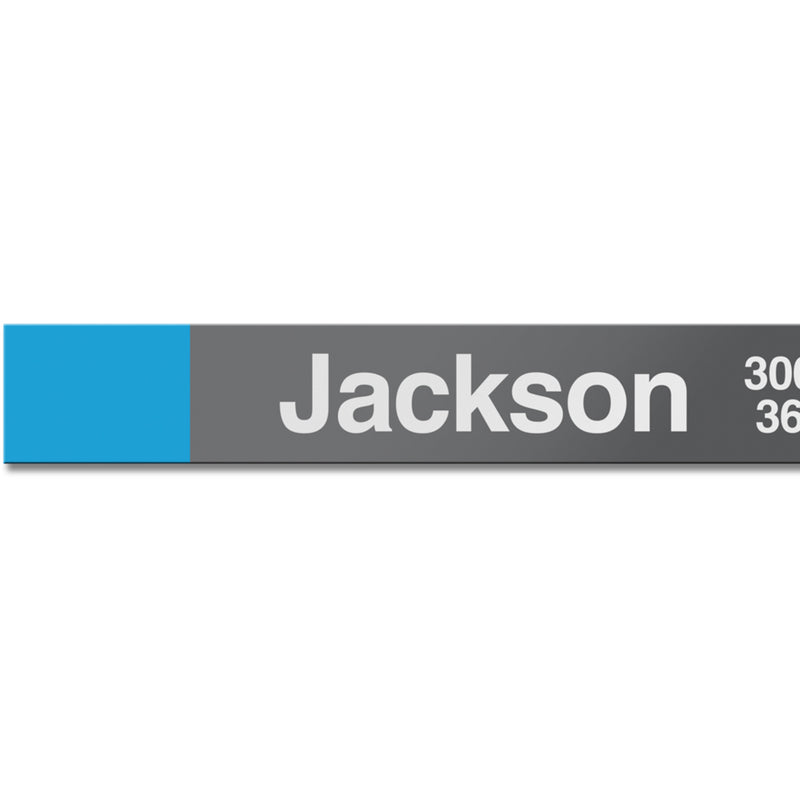 Jackson (Blue) Station Sign - CTAGifts.com