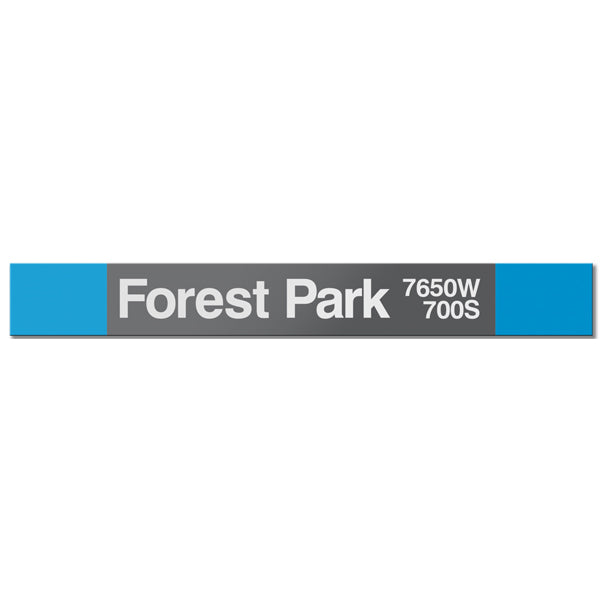 Forest Park Station Sign - CTAGifts.com