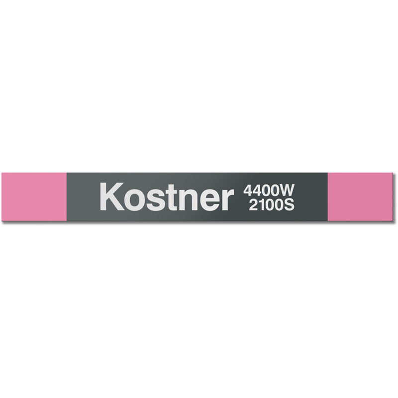 Kostner Station Sign - CTAGifts.com