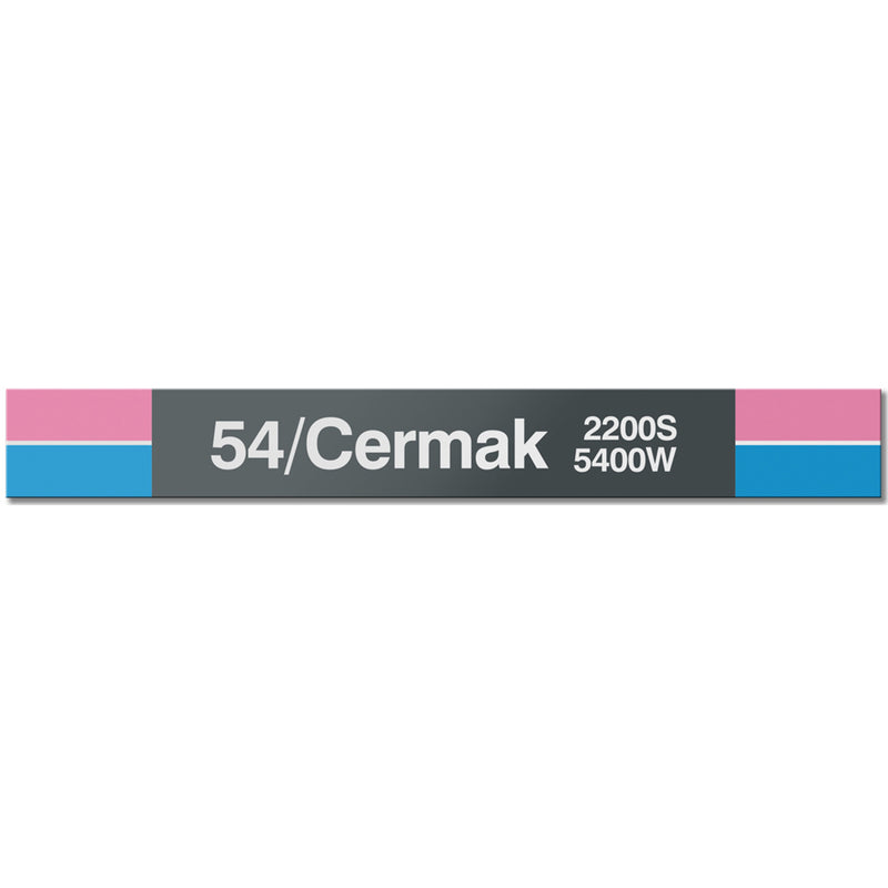 54th/Cermak Station Sign - CTAGifts.com