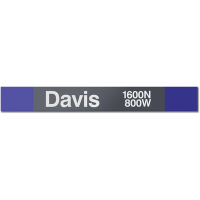 Davis Station Sign - CTAGifts.com