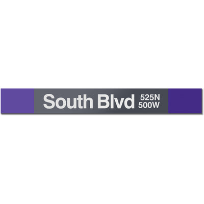 South Blvd Station Sign - CTAGifts.com
