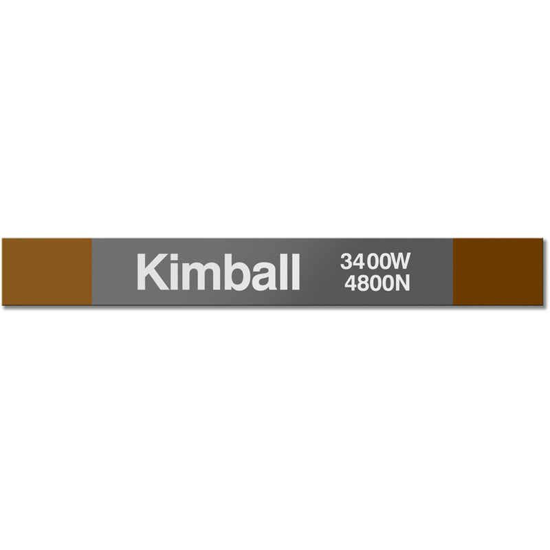 Kimball Station Sign - CTAGifts.com