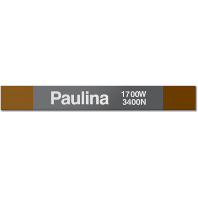Paulina Station Sign - CTAGifts.com