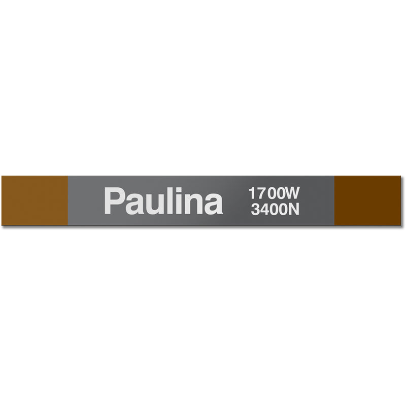 Paulina Station Sign - CTAGifts.com