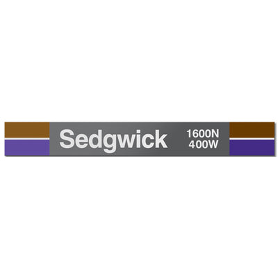 Sedgwick Station Sign - CTAGifts.com