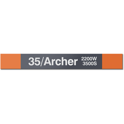 35/Archer Station Sign - CTAGifts.com