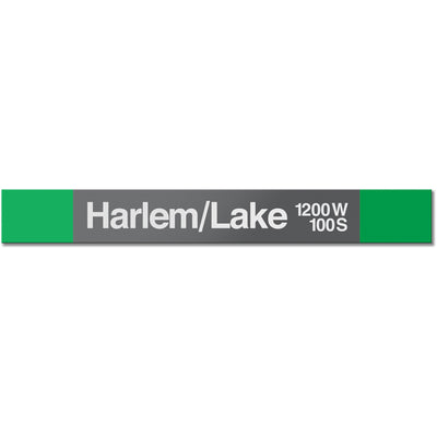 Harlem/Lake Station Sign - CTAGifts.com
