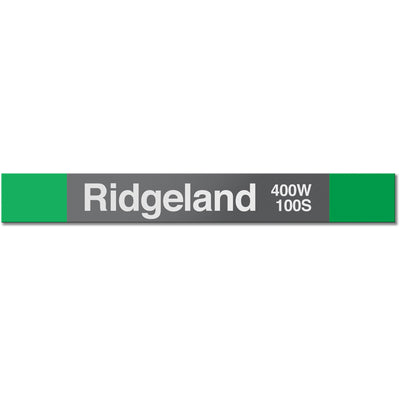 Ridgeland Station Sign - CTAGifts.com