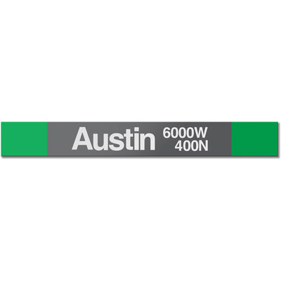 Austin (Green) Station Sign - CTAGifts.com