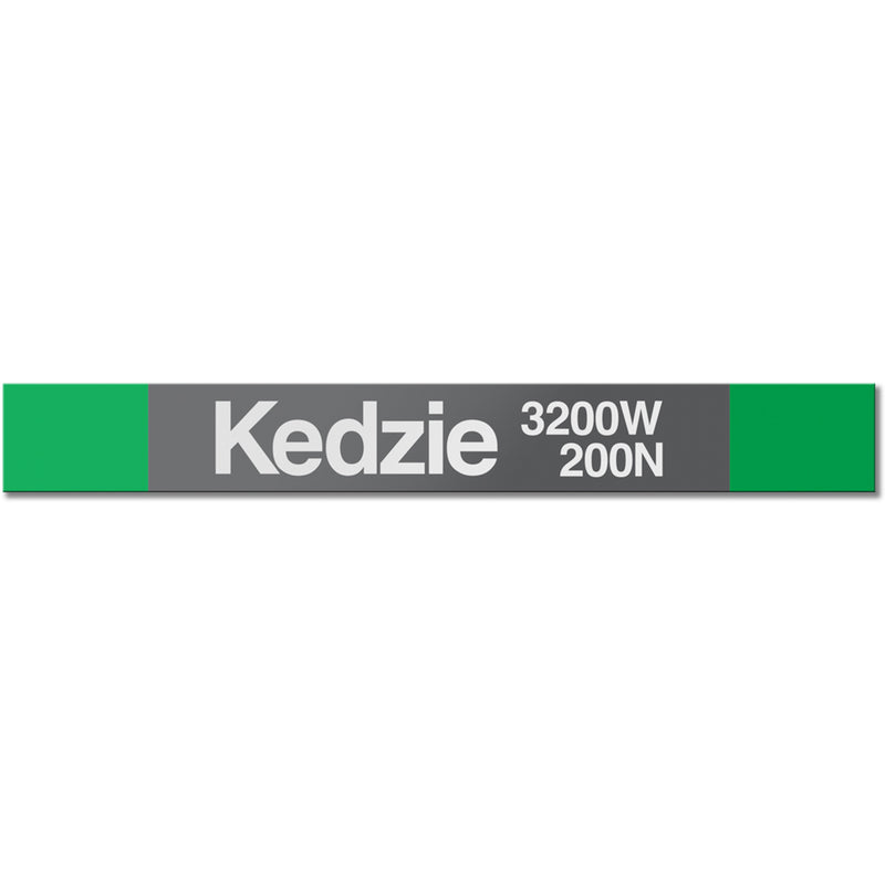 Kedzie (Green) Station Sign - CTAGifts.com