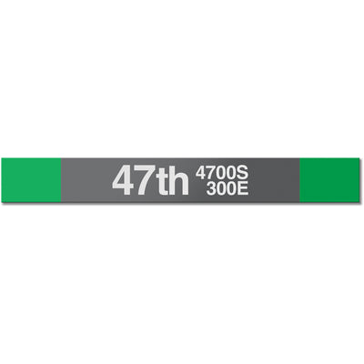 47th (Green) Station Sign - CTAGifts.com