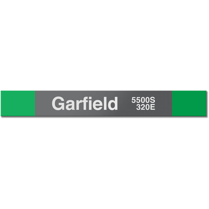 Garfield (Green) Station Sign - CTAGifts.com