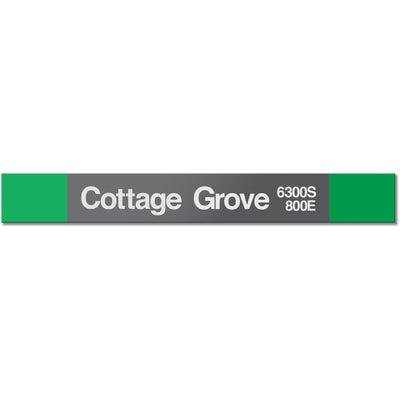 Cottage Grove Station Sign - CTAGifts.com