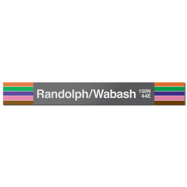 Randolph/Wabash Station Sign - CTAGifts.com