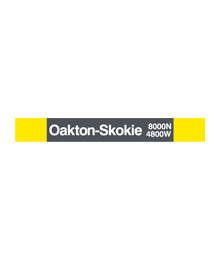 Oakton Skokie Magnet - CTAGifts.com
