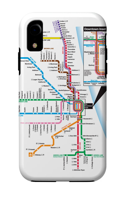 'L' Map iPhone Case - CTAGifts.com