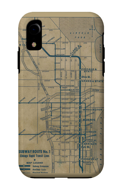 Vintage 'L' Map iPhone Case - CTAGifts.com