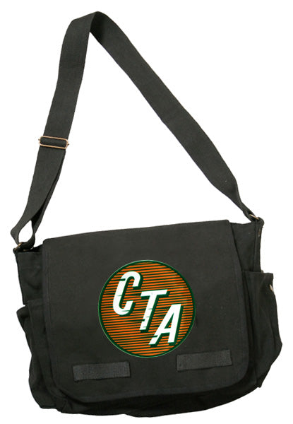 Orange CTA Logo (1947 to 1954) Messenger Bag - CTAGifts.com