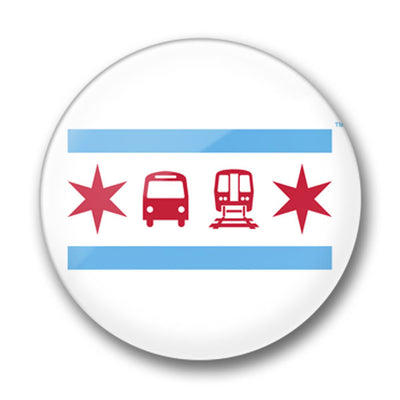 Chicago Flag Pin - CTAGifts.com