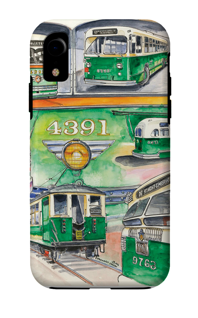 Chicago Streetcars iPhone Case - CTAGifts.com
