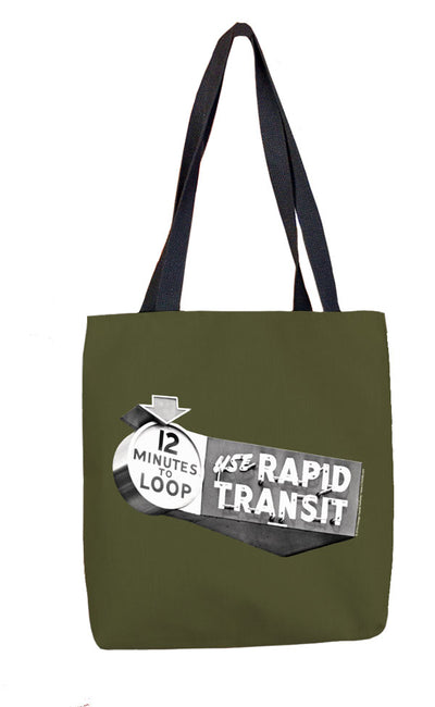 12 Minutes to Loop (Green) Tote Bag - CTAGifts.com
