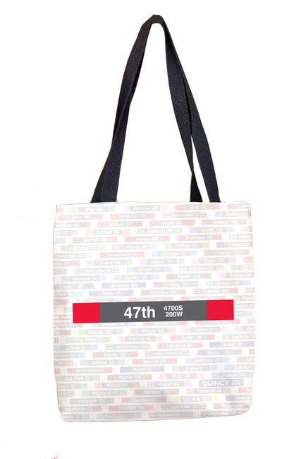 47th (Red) Tote Bag - CTAGifts.com
