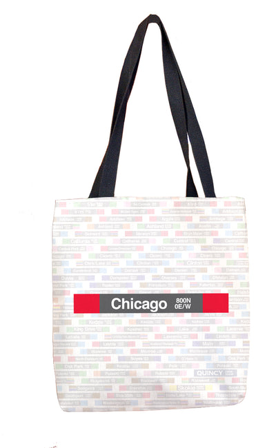 Chicago (Red) Tote Bag - CTAGifts.com