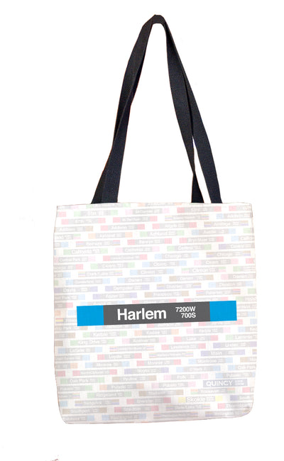 Harlem (Blue 7200W 700S) Tote Bag - CTAGifts.com