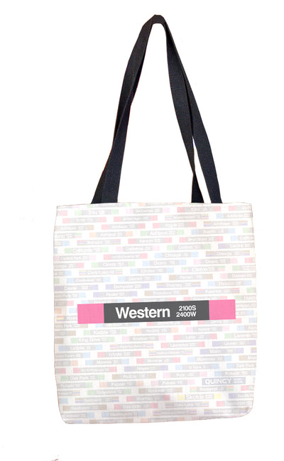 Western (Pink) Tote Bag - CTAGifts.com