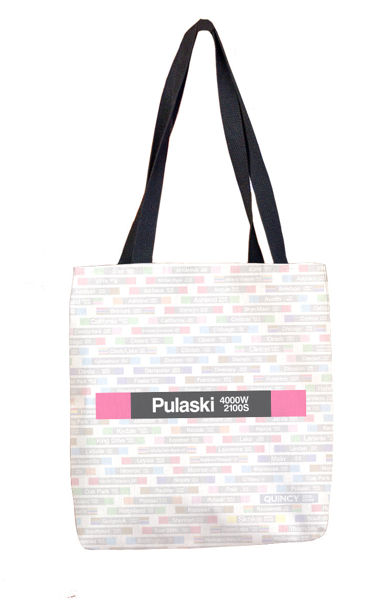 Pulaski (Pink Blue) Tote Bag - CTAGifts.com
