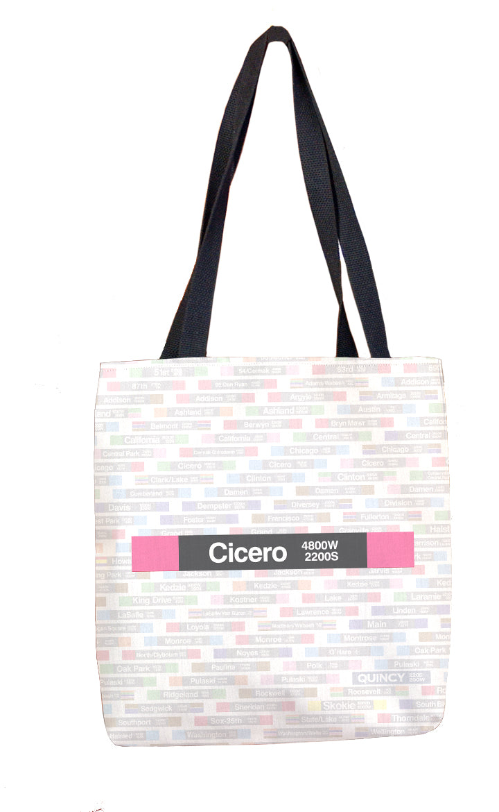 Cicero (Pink) Tote Bag - CTAGifts.com