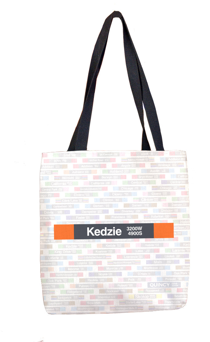 Kedzie (Orange) Tote Bag - CTAGifts.com