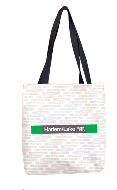 Harlem/Lake Tote Bag - CTAGifts.com