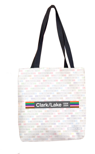 Clark/Lake (LOOP)  Tote Bag - CTAGifts.com