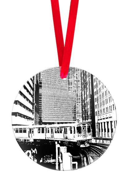 In the Loop Glass Ornament - CTAGifts.com