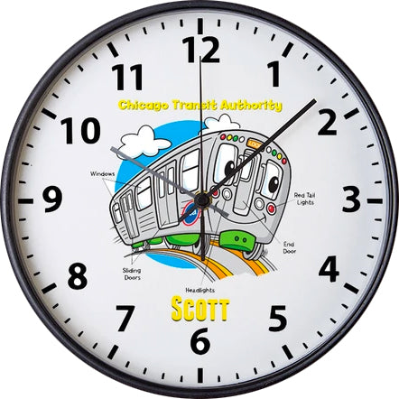 Reloj de piezas de tren