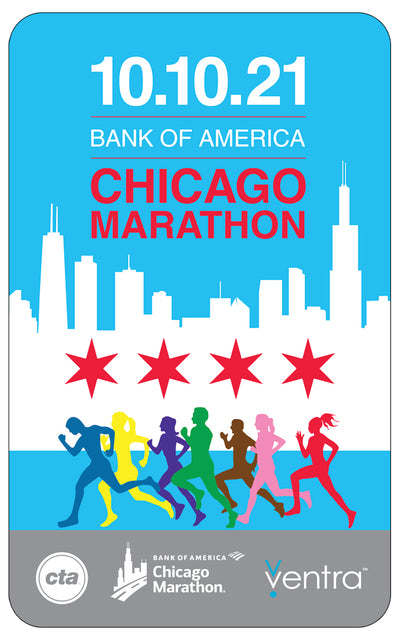 2021 Bank of America Chicago Marathon Ventra Farecard ($20 Transit Value Included) - CTAGifts.com