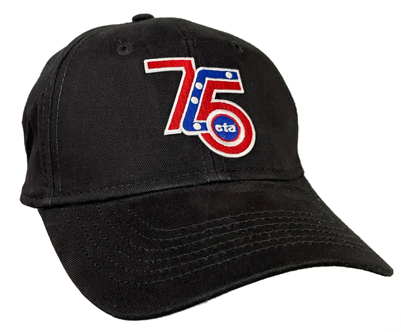 Gorra de béisbol con logotipo del 75.º aniversario de CTA