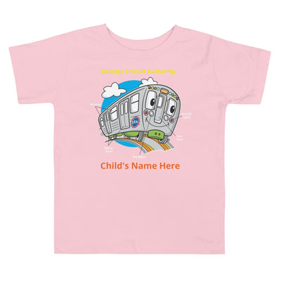 TRAIN PARTS (PERSONALIZED) TODDLER T-SHIRT - CTAGifts.com