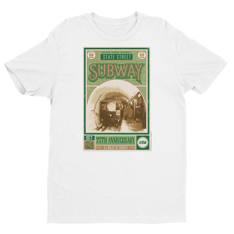 State Street Subway 75 Anniversary (Green) T-shirt - CTAGifts.com