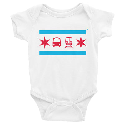 Chicago Flag Infant Bodysuit - CTAGifts.com