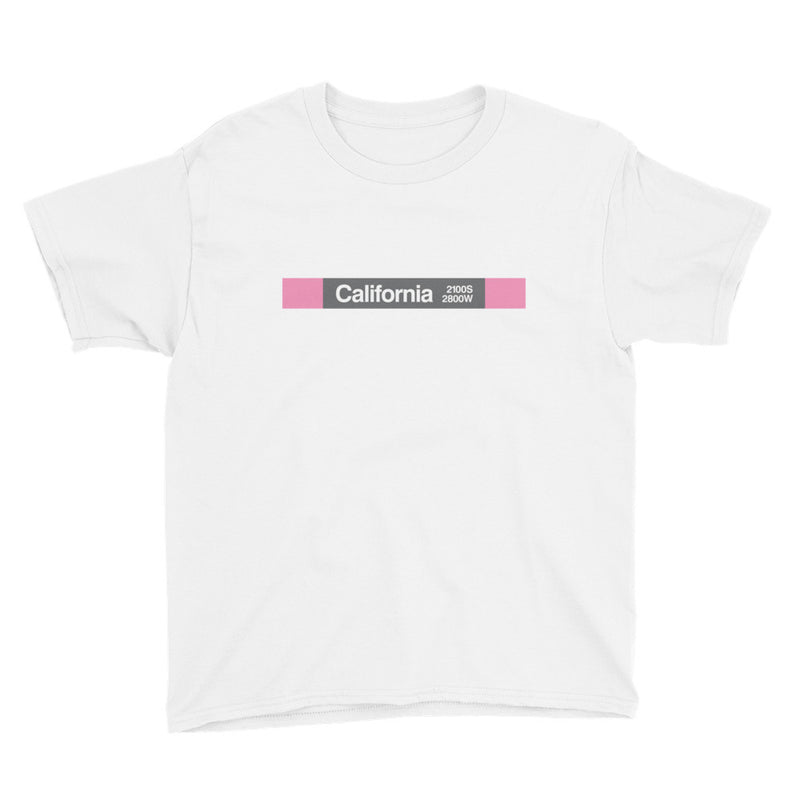 California (Pink) Youth T-Shirt - CTAGifts.com