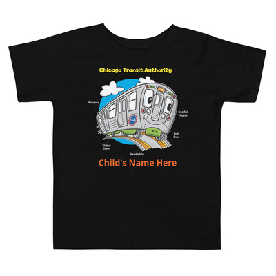 TRAIN PARTS (PERSONALIZED) TODDLER T-SHIRT - CTAGifts.com
